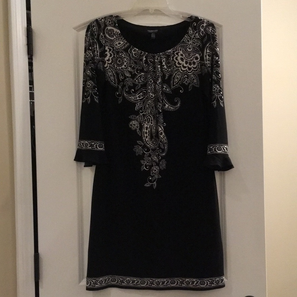 Women’s black & white dress